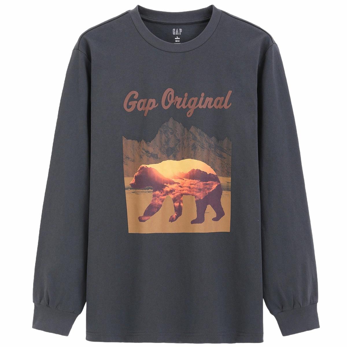 Футболка с длинным рукавом GAP (синяя)