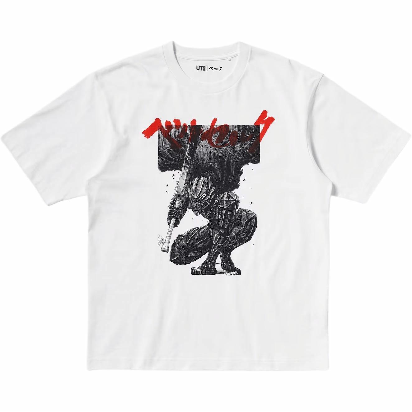Футболка UNIQLO SS25 Berserk (белая)