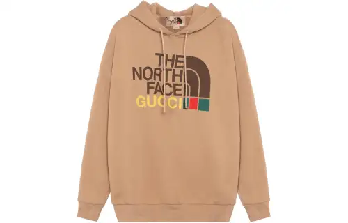 GUCCI X The North Face Cotton Hoodie Brown