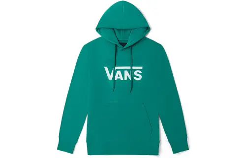 Vans Sweatshirts Unisex Green Hooded Moderate Regular