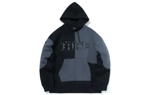 Li Ning BADFIVE Sweatshirts Men's Black Dark Shadow Blue Hooded Moderate Regular