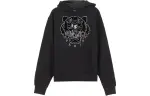 KENZO Sweatshirts Men's Black Hooded Moderate Regular