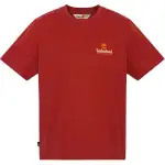 Timberland T Shirts Unisex Red Crew Neck Moderate