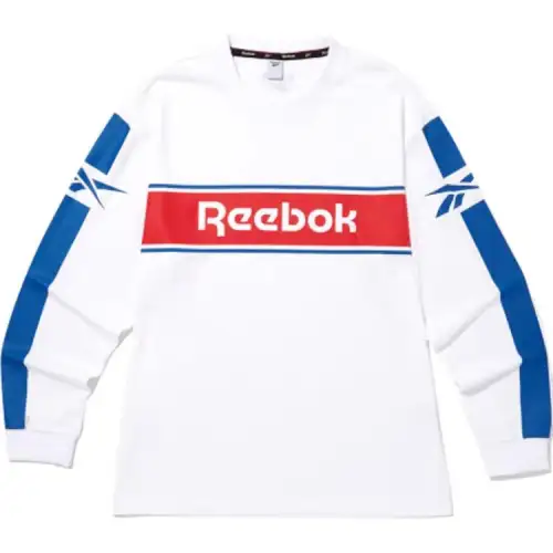 Reebok T Shirts Men's White Crew Neck