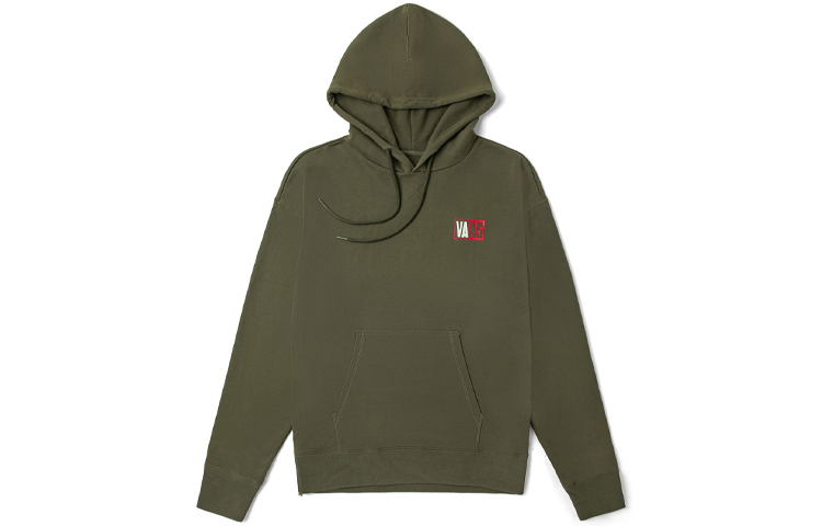 Vans Sweatshirts Unisex Army Green Hooded Moderate Regular