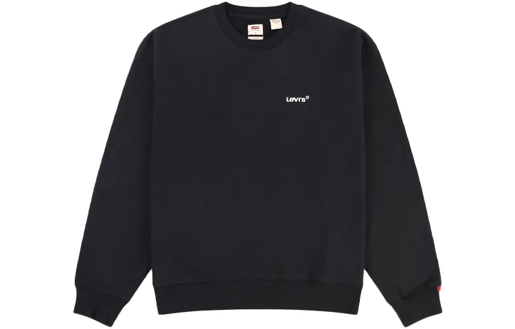 Levis Sweatshirts Men's Black Crew Neck Moderate Regular