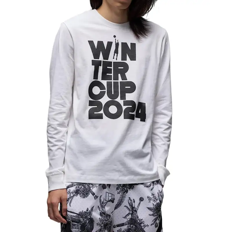 Jordan T Shirts Men's White Crew Neck Moderate