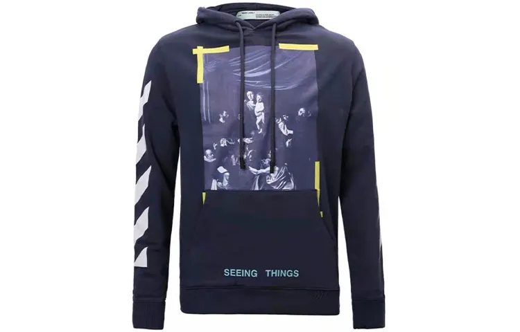 OFF WHITE Sweatshirt Men's Navy Blue