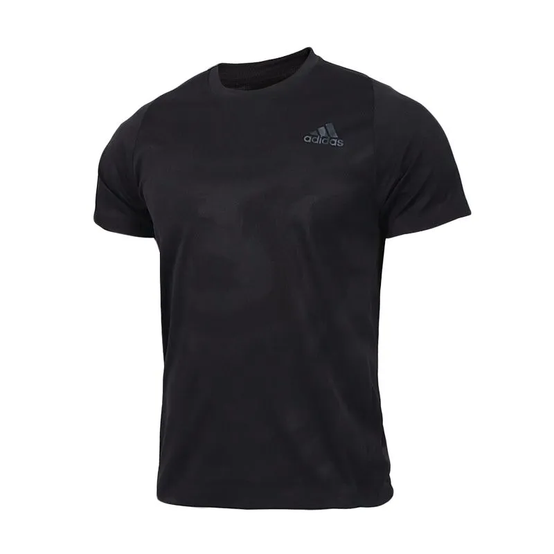 Adidas 360 T-Shirts Men's Black Crew Neck Moderate Straight Fit
