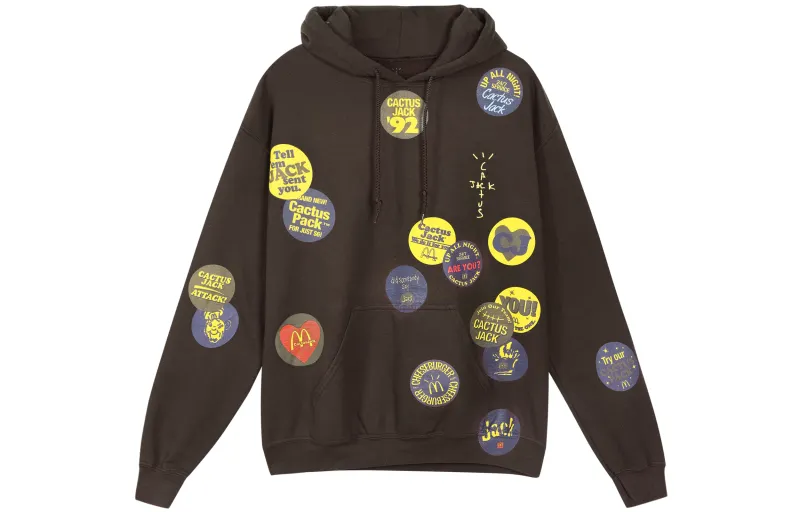 Travis Scott X McDonald's Sticker Bomb Hoodie
