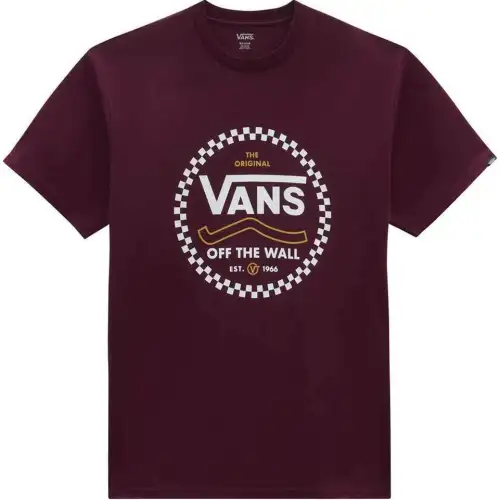 Vans T Shirts Men's Red Crew Neck