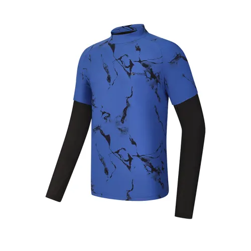 FILA T Shirts Men's All Over Print Crew Neck Moderate Mock Two Piece