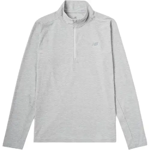 New Balance T Shirts Men's Gray Stand Collar Moderate