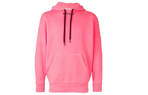 PALM ANGELS Sweatshirts Unisex Pink Hooded Moderate Regular