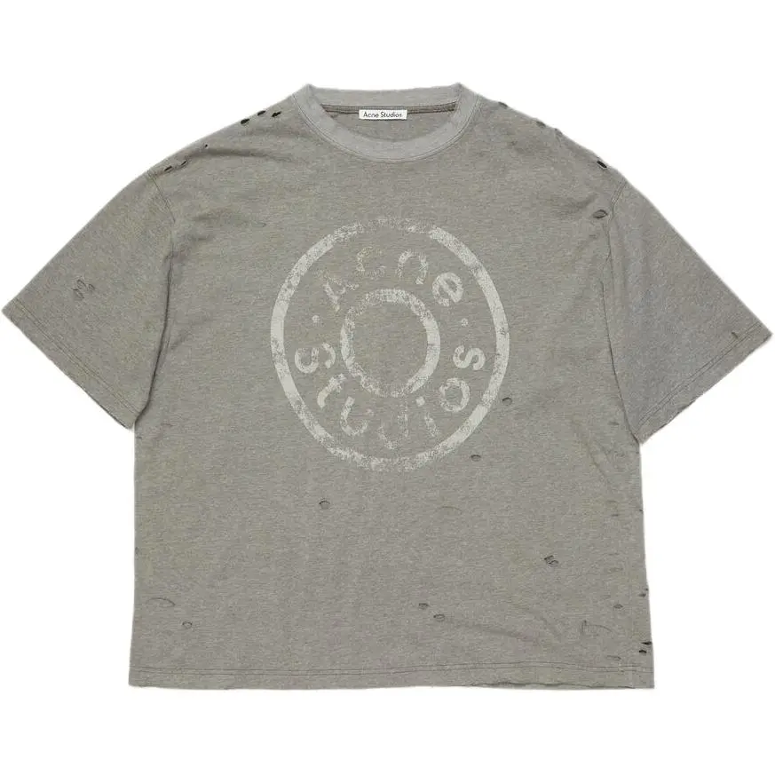 Acne Studios Logo Printed Crewneck T Shirt
