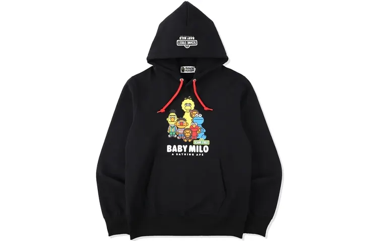 Bape X Sesame Street Pullover Hoodie