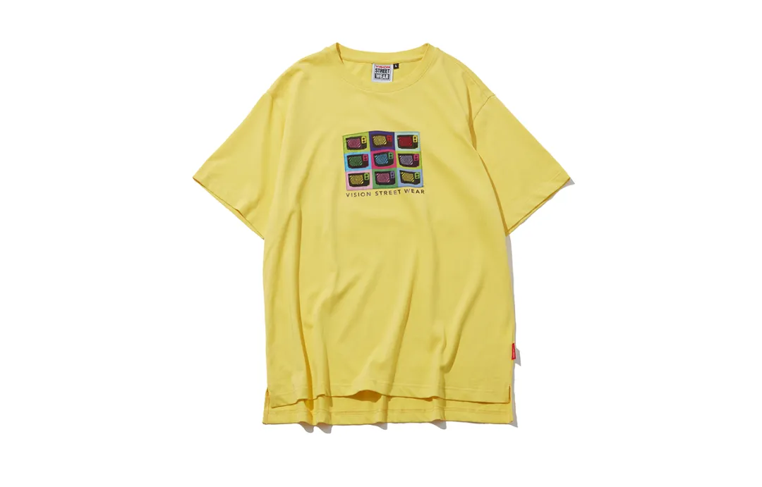 Vision Street Wear T Shirt Unisex Yellow
