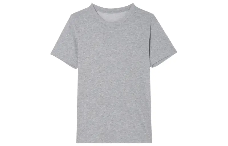 UNIQLO T Shirts Unisex Gray Crew Neck Moderate