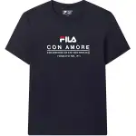FILA T Shirts Men's Legend Blue Crew Neck Moderate