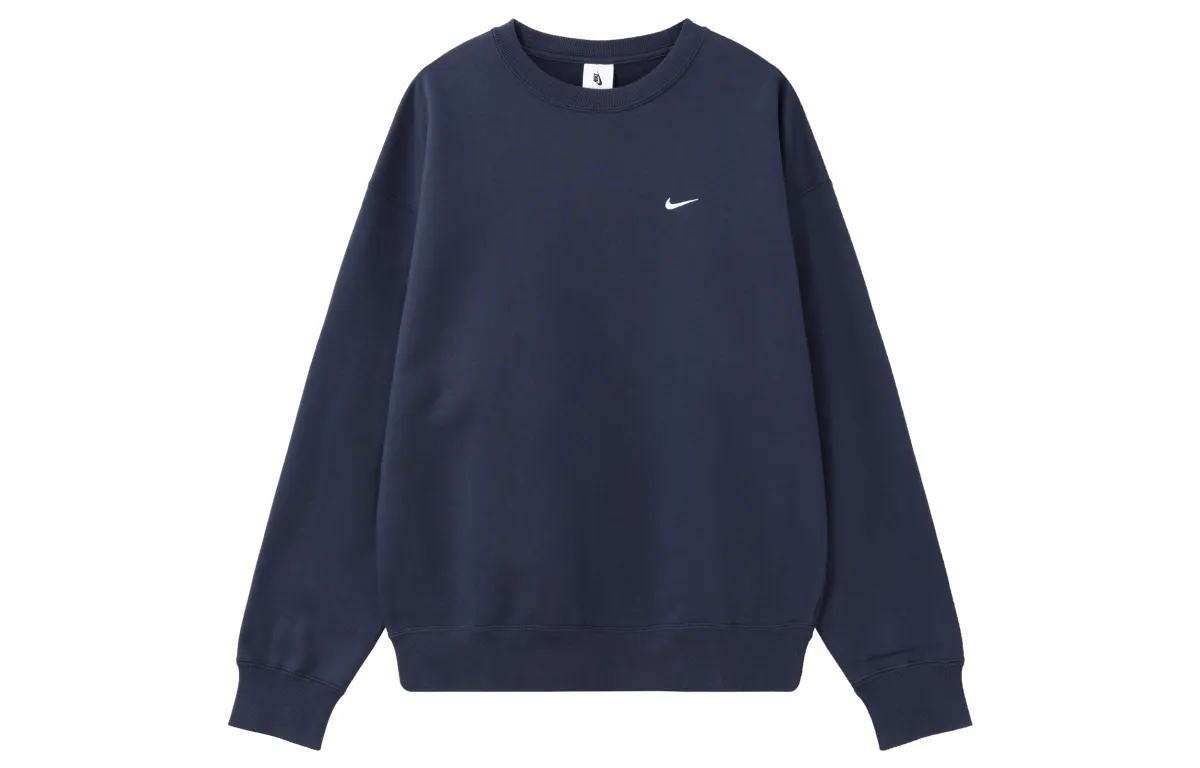 Nike Sweatshirts Men's Blue Crew Neck Moderate Straight Fit