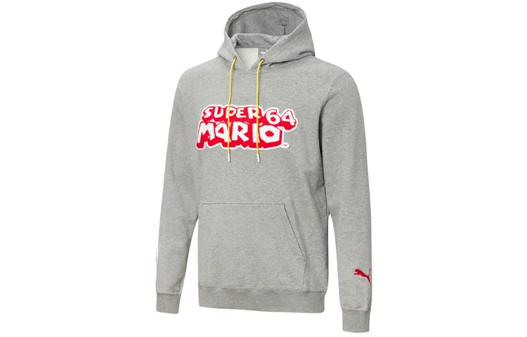 PUMA Super Mario Nintendo Sweatshirt Men's Gray