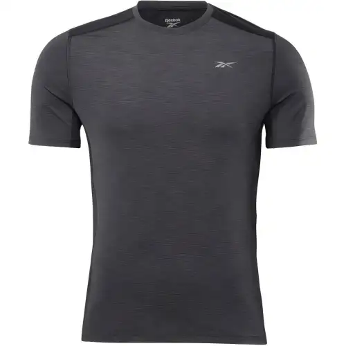 Reebok T Shirts Men's Black Crew Neck Moderate Straight Fit