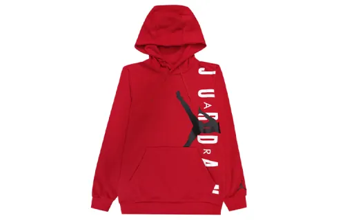 Jordan Sweatshirts Men's Red Hooded Moderate Regular