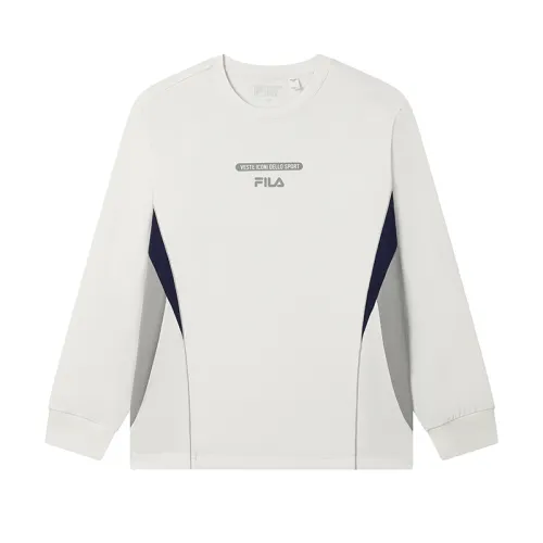 FILA T Shirts Men's Cloud White WT Crew Neck