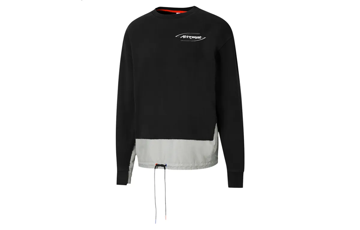 PUMA X ATTEMPT Sweatshirts Men's Black Crew Neck Moderate Straight Fit