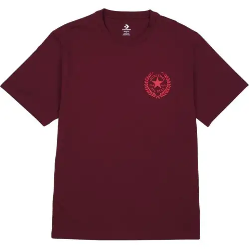 Converse T Shirt Unisex Burgundy