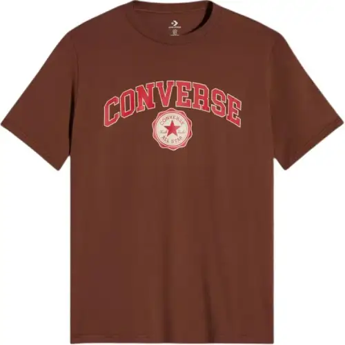 Converse T Shirts Men's Brown Crew Neck Moderate