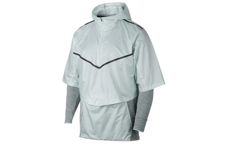 Nike Sweatshirts Men's Gray Hooded Moderate Mock Two-Piece