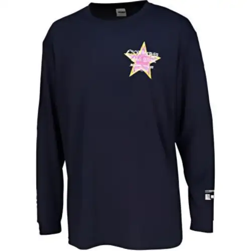 Converse T Shirts Men's Blue Crew Neck Moderate Straight Fit
