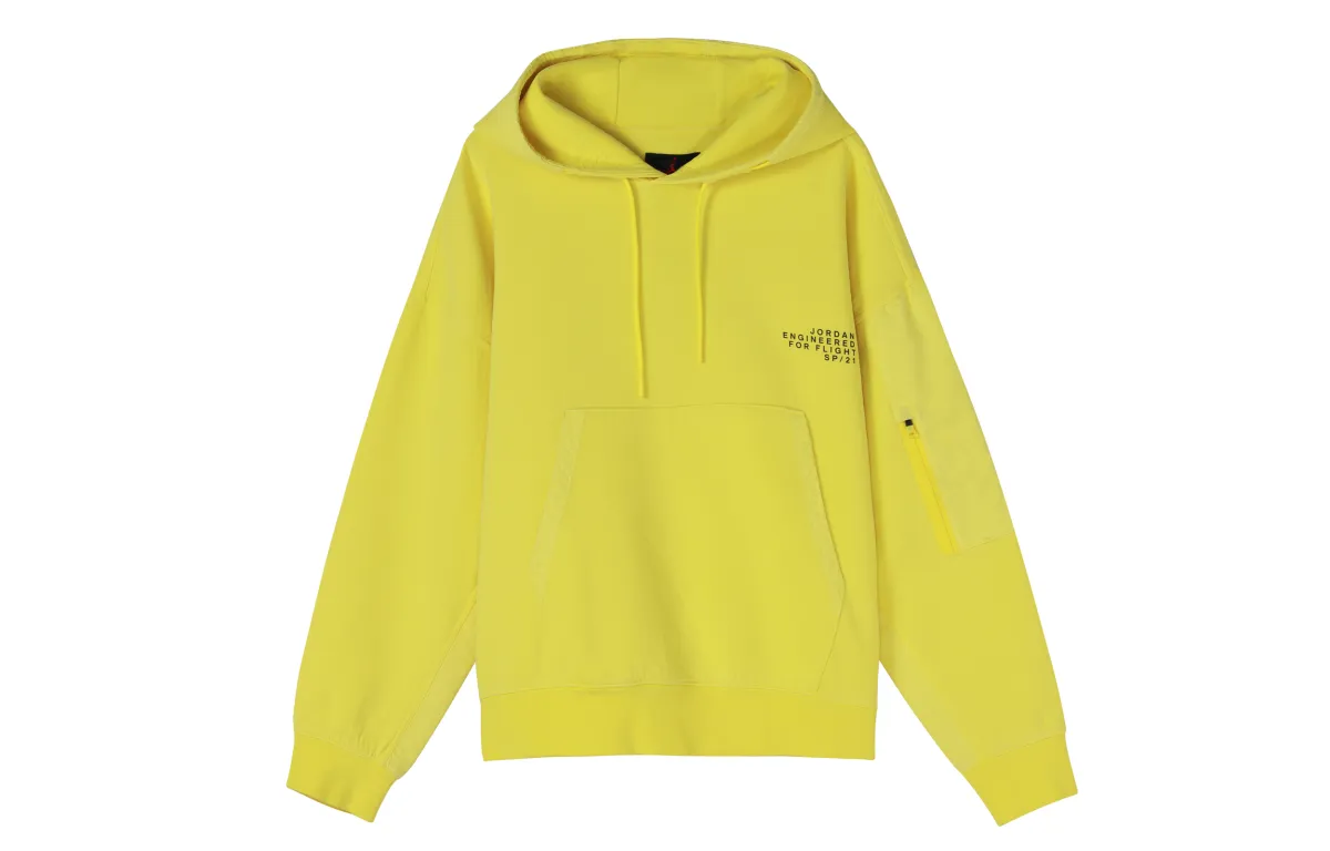 Jordan 23 Sweatshirts Men's Oupite Yellow Hooded Moderate Regular