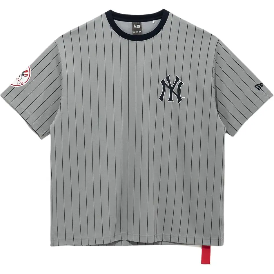 New Era T-Shirts Men's Gray Crew Neck