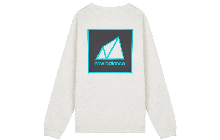 New Balance Sweatshirts Men's Gray Crew Neck Moderate Regular