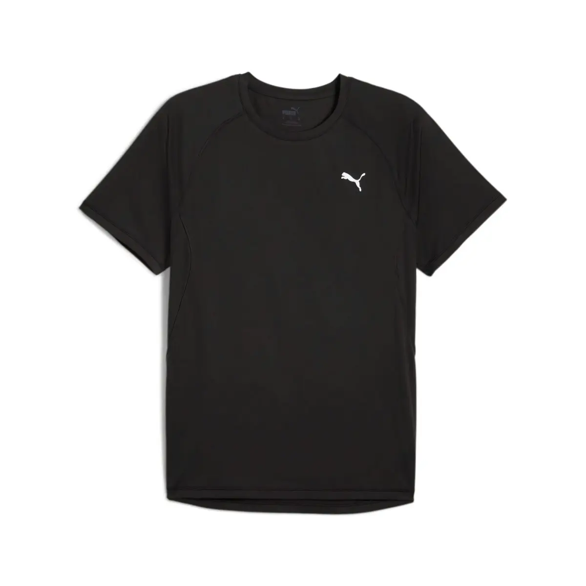 PUMA T-Shirts Men's Black Crew Neck Moderate