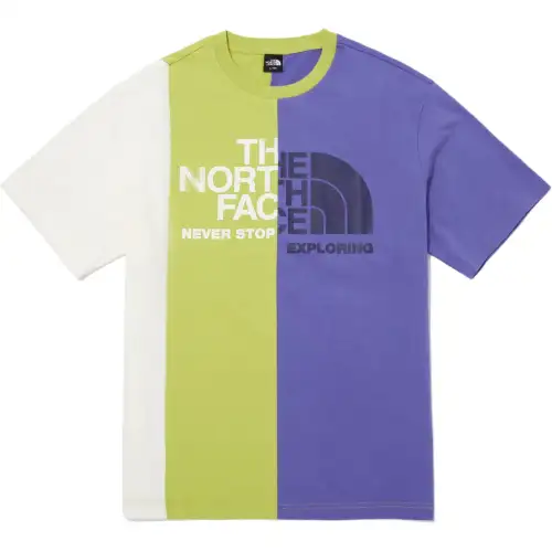 THE NORTH FACE PATCHED LANE T Shirt Unisex Yellow Lime