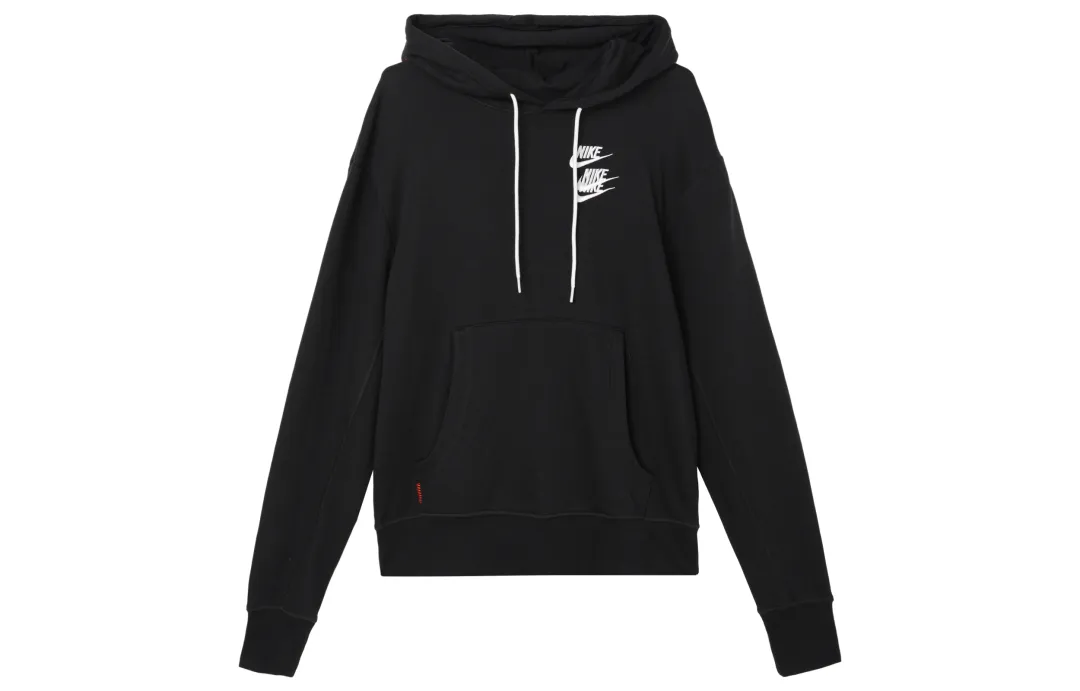 Nike Graffiti Print Hoodie Pullover Black