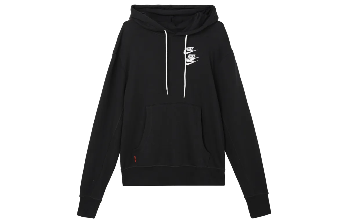 Nike Graffiti Print Hoodie Pullover Black