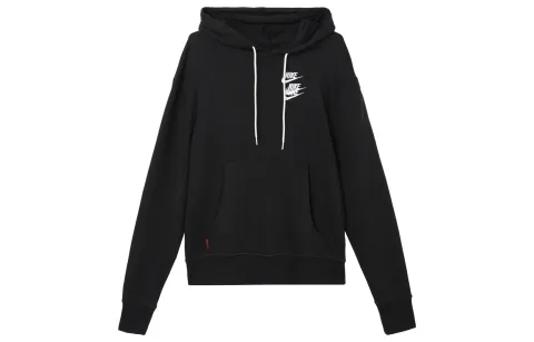 Nike Graffiti Print Hoodie Pullover Black