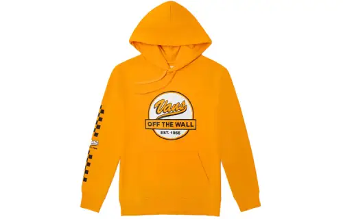 Vans Sweatshirts Unisex Yellow Hooded Moderate Regular