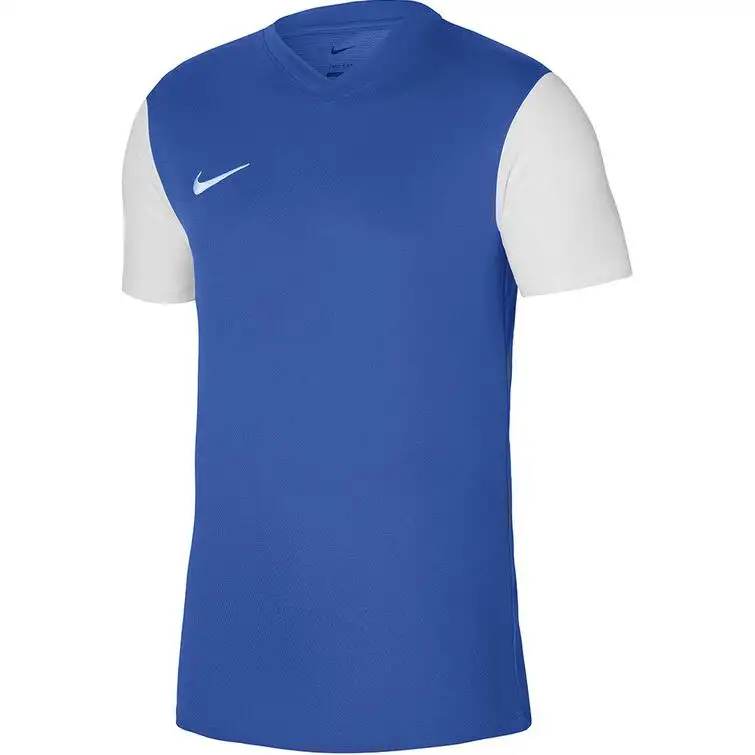 Nike T Shirts Men's Blue Crew Neck Moderate Straight Fit
