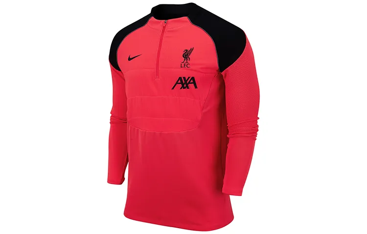 Nike Sweatshirts Men's Red Stand Collar Moderate Regular