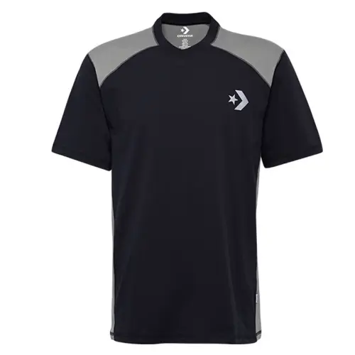 Converse T Shirts Men's Black V Neck Moderate