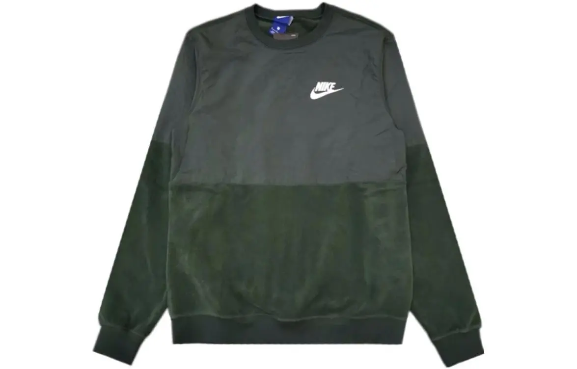 Nike Sweatshirts Men's Green Crew Neck Moderate Other