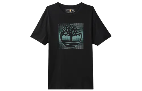 Timberland T Shirts Men's Black Crew Neck Moderate