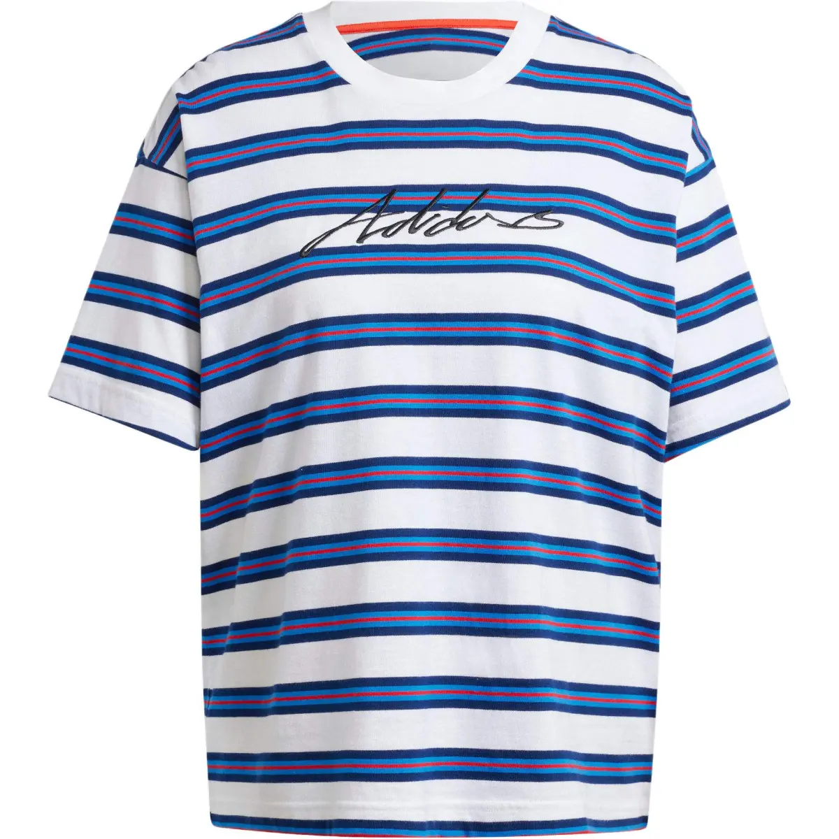 Adidas Americana Stripes T-shirt Asia Sizing 'White Blue Red'