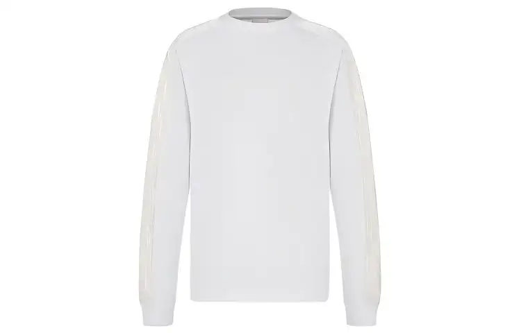 DIOR Quarterly New Products Sweatshirts Men's White Crew Neck Moderate Heavyweight