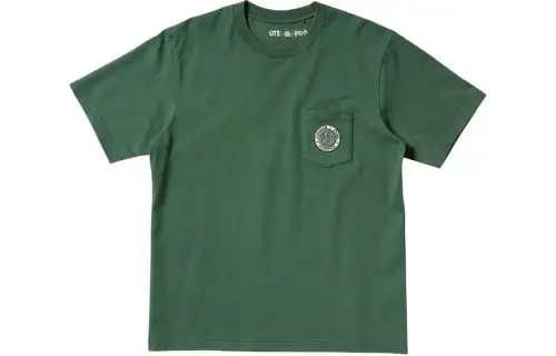 UNIQLO x HALIBOTE T Shirt Unisex Dark Olive Green